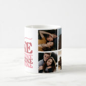 名前をカスタムするマグ、カップルパーソナライズされたマグ、ロマンチック コーヒーマグカップ (中央)