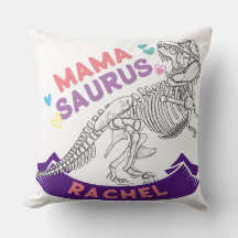 名前をカスタムするママサウルスマムトレックスおもしろいディノTシール