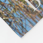 名前をカスタムするマラードアヒル フリースブランケット (角)