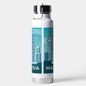 名前をカスタムするマレーシア ウォーターボトル (右面)