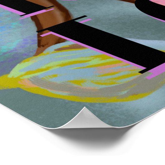 名前をカスタムするマーメイドやる気を起こさせる引用文 ポスター (角)