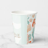 名前をカスタムするマーメイドバッシュ誕生日パーティー紙カップ 紙コップ (右)