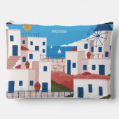 名前をカスタムするミコノスギリシャ アクセサリーポーチ (正面)