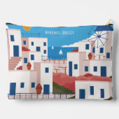 名前をカスタムするミコノスギリシャ アクセサリーポーチ (裏面)