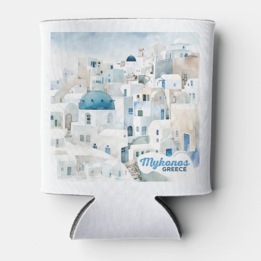 名前をカスタムするミコノスギリシャ 缶クーラー (正面)