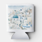 名前をカスタムするミコノスギリシャ 缶クーラー (裏面)