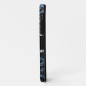 名前をカスタムするミスティブルーグリッターヒョウ柄 Case-Mate iPhoneケース (裏面/左)