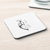 名前をカスタムするミニマルコースター | 懸命プラスチック コースター (左側)