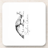 名前をカスタムするミニマルコースター | 懸命プラスチック コースター (正面)