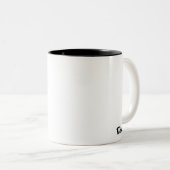 名前をカスタムするミニマル ツートーンマグカップ (正面右)