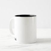 名前をカスタムするミニマル ツートーンマグカップ (正面左)