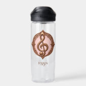 名前をカスタムするミュージカルクレフ、 音符記号注 ウォーターボトル (背面)