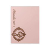 名前をカスタムするミュージカルクレフ、 音符記号注 ノートパッド (回転)