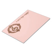 名前をカスタムするミュージカルクレフ、 音符記号注 ノートパッド (アングル)