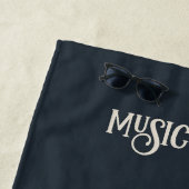 名前をカスタムするミュージカルクレフ、 音符記号注 ビーチタオル (インサイチュ)