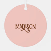 名前をカスタムするミュージカルクレフ、 音符記号注 メタルオーナメント (裏面)