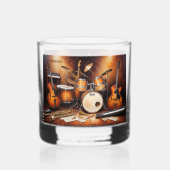 名前をカスタムするミュージカル楽器 ウイスキーグラス (裏面)