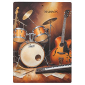 名前をカスタムするミュージカル楽器 クリップボード (裏面)