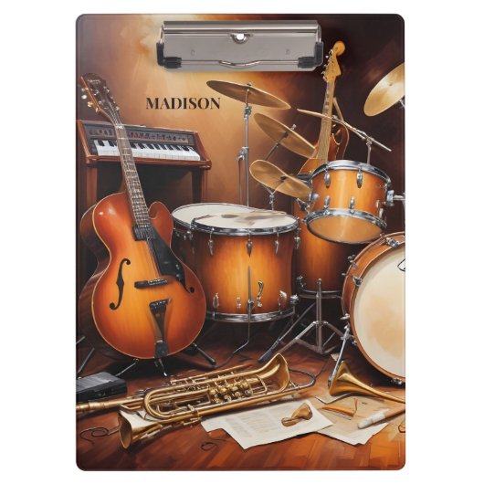 名前をカスタムするミュージカル楽器 クリップボード (正面)