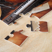 名前をカスタムするミュージカル楽器 ジグソーパズル (側面)