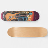 名前をカスタムするミュージカル楽器 スケートボード (横)