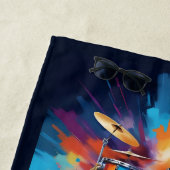 名前をカスタムするミュージカル楽器 ビーチタオル (インサイチュ)