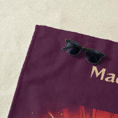 名前をカスタムするミュージカル楽器 ビーチタオル (インサイチュ)