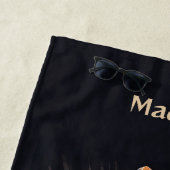 名前をカスタムするミュージカル楽器 ビーチタオル (インサイチュ)