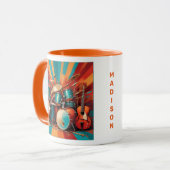 名前をカスタムするミュージカル楽器 マグカップ (正面左)