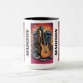 名前をカスタムするミュージカル楽器 マグカップ (中央)