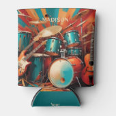 名前をカスタムするミュージカル楽器 缶クーラー (正面)