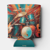 名前をカスタムするミュージカル楽器 缶クーラー (裏面)