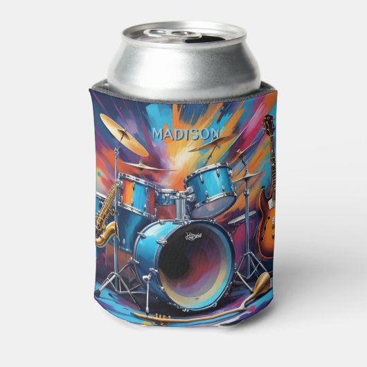 名前をカスタムするミュージカル楽器 缶クーラー (缶裏面)