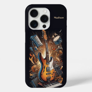 名前をカスタムするミュージカル楽器 iPhone 15 PROケース
