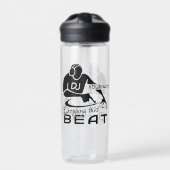 名前をカスタムするミュージックDJ ウォーターボトル (正面)