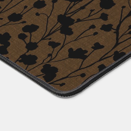 名前をカスタムするムーディフローラオフィスギフトデスクトップ デスクマット (コーナー)