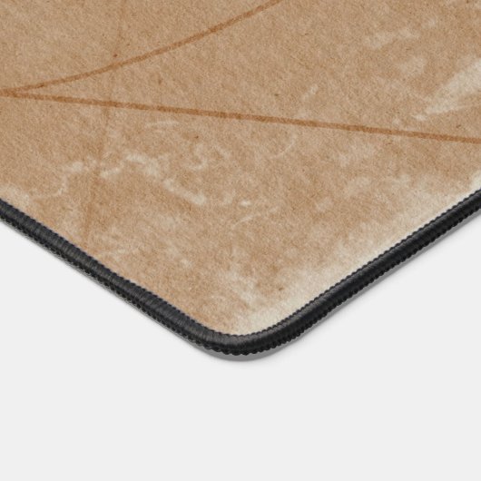 名前をカスタムするムーディ動揺してテラコッタオフィス デスクマット (コーナー)