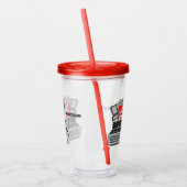 名前をカスタムするムービー時間 アクリルタンブラー (左)