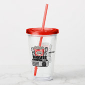 名前をカスタムするムービー時間 アクリルタンブラー (裏面)