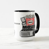 名前をカスタムするムービー時間 マグカップ (正面右)