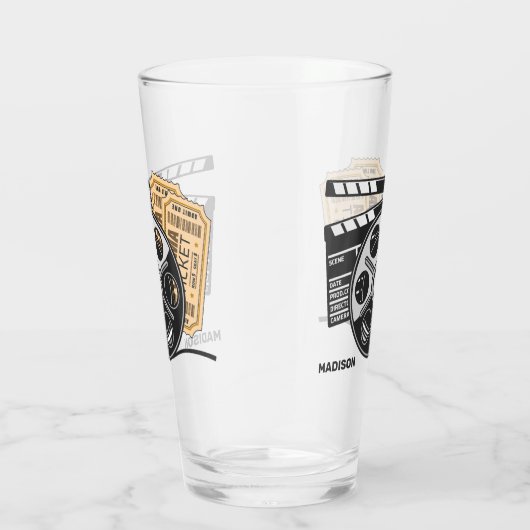 名前をカスタムするムービー タンブラーグラス (右)