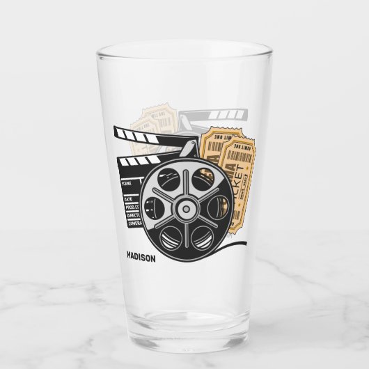名前をカスタムするムービー タンブラーグラス (正面)