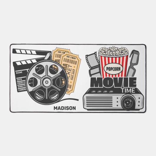 名前をカスタムするムービー デスクマット (正面)