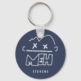 名前をカスタムするメおもしろい顔絵文字 キーホルダー