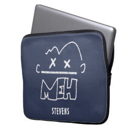 名前をカスタムするメおもしろい顔絵文字 ラップトップスリーブ