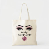 名前をカスタムするメイクアップアーティストバラキス花嫁まつげ トートバッグ (正面)