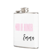 名前をカスタムするメイド・オブ・オーナー（花嫁付き添い人）フラスコ フラスク (左)