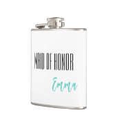 名前をカスタムするメイド・オブ・オーナー(花嫁付き添い人)フラスコ フラスク (左)