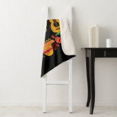 名前をカスタムするメキシコイラストレーション投げ毛布 シェルパブランケット (インサイチュ)