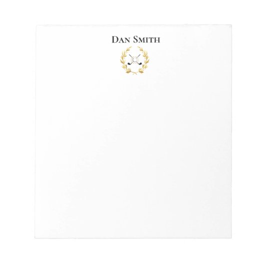 名前をカスタムするメモ ノートパッド (正面)